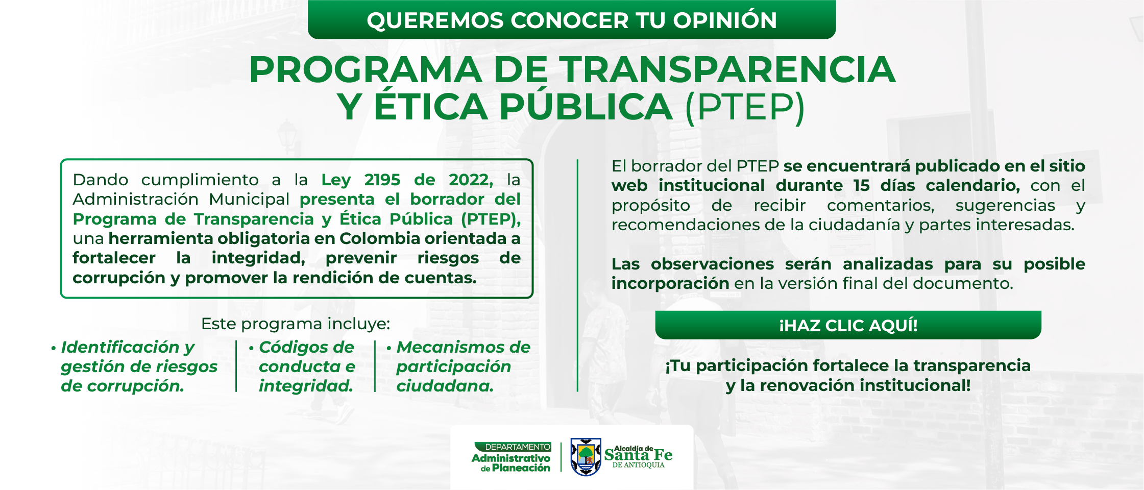 Plan de Transparencia y Etica Publica